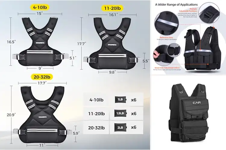 Detailed view of Best Adjustable Weight Vests