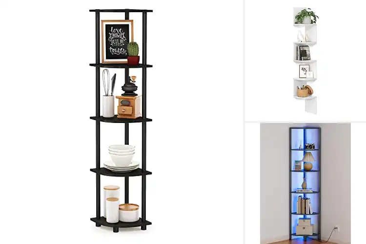 Detailed view of Best Bedroom Corner Shelves