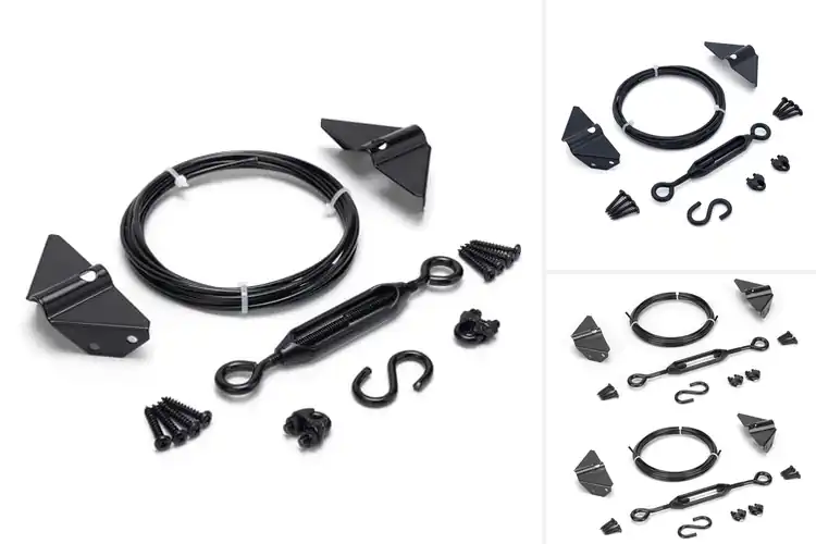 Detailed view of Best Black Gate Support Cables