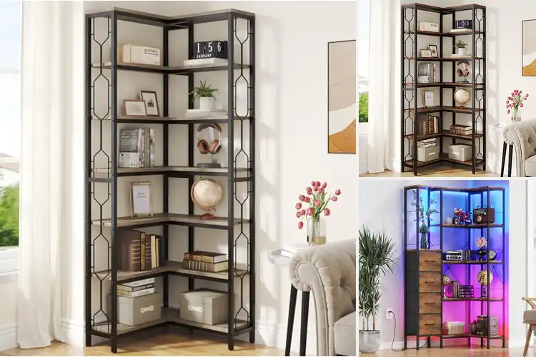 Detailed view of Best Corner Shelf With Industrial Design