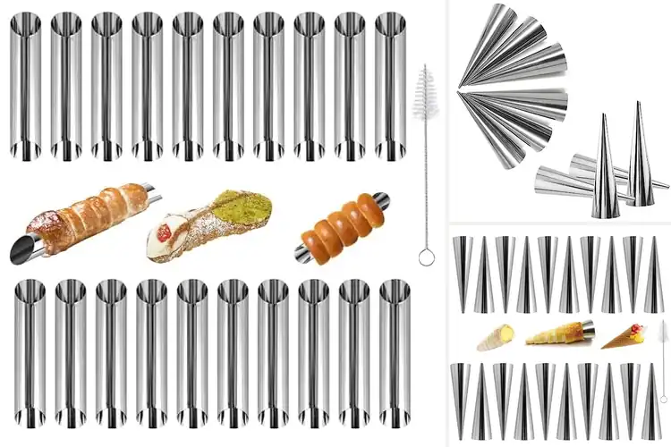 Detailed view of Best Cream Horn Cake Bread Molds
