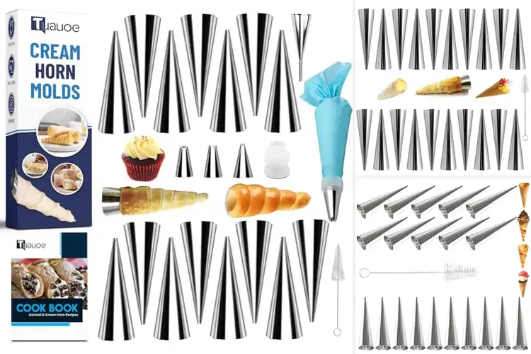 Detailed view of Best Cream Horn Mold Set