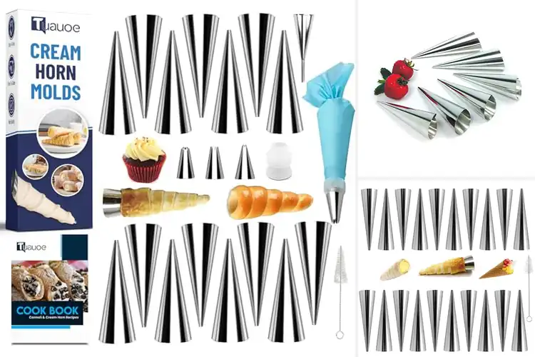 Detailed view of Best Cream Horn Mold Sets
