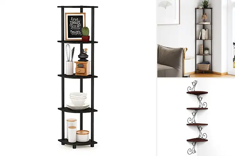 Detailed view of Best Easy-Assembly Corner Shelves: Durable & Space-Saving