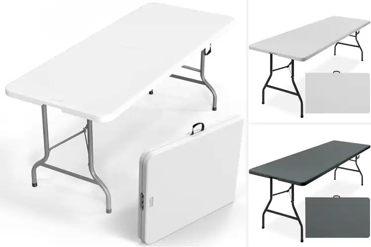 Detailed view of Best Easy Clean Plastic Table Top 8 Ft