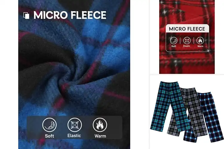 Detailed view of Best Fleece Pajama Bottoms For Boys