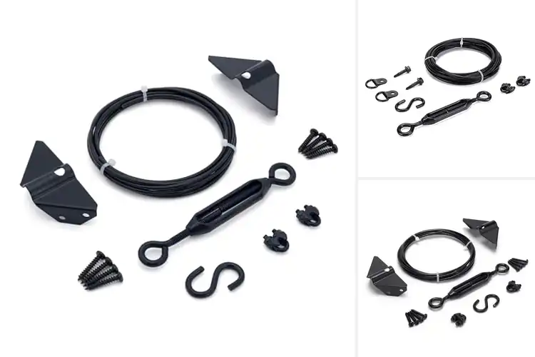 Detailed view of Best Gate Support Cable Kit: Fix Sagging Gates Easily