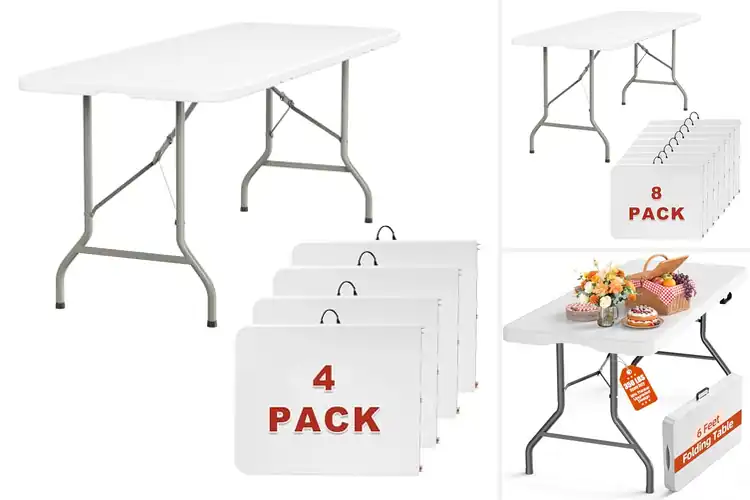 Detailed view of Best Heavy Duty Folding Table 300 Lb Capacity