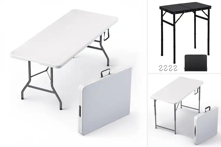 Detailed view of Best Lightweight Portable Folding Table With Handle