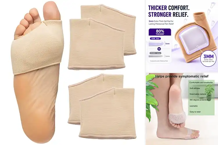Detailed view of Best Metatarsal Cushions For Walking And Running