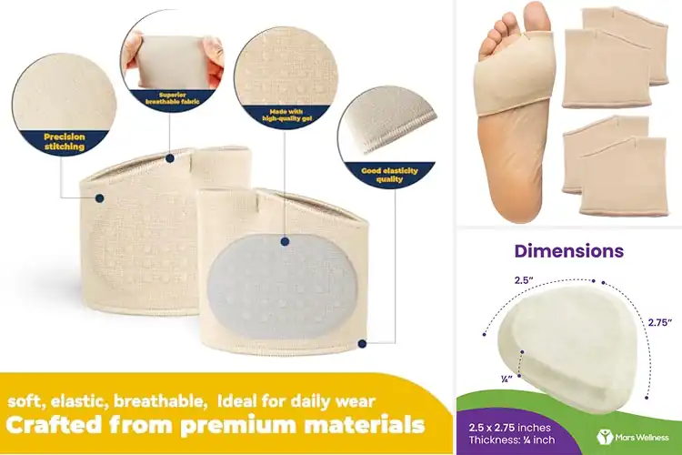 Detailed view of Best Metatarsal Pad For Running