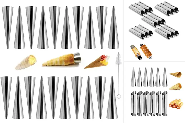 Detailed view of Best Non-Stick Cream Roll Molds