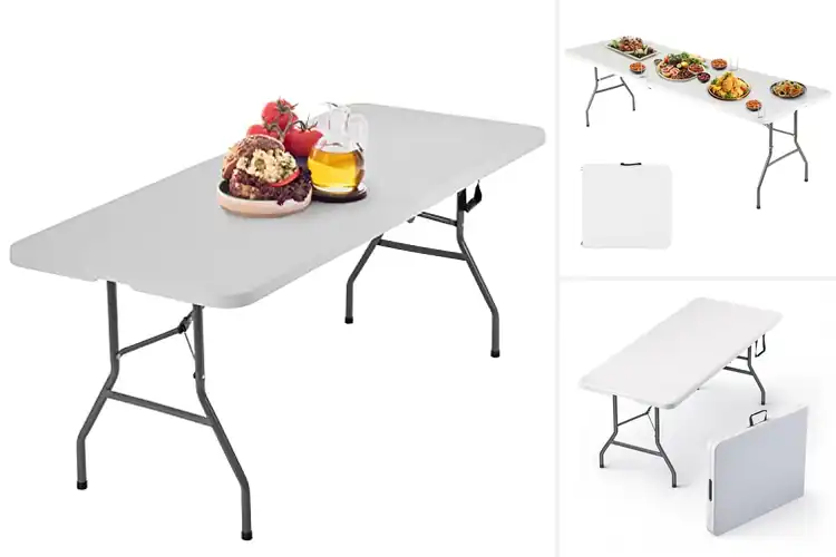 Detailed view of Best Portable Plastic Folding Tables