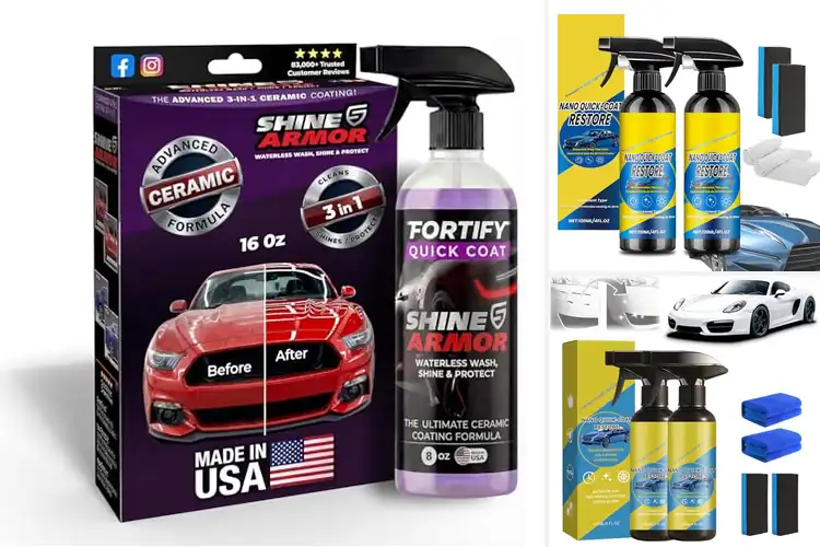 Detailed view of Best Quick Coat Car Spray: 3-in-1 Glossy Finish in Seconds