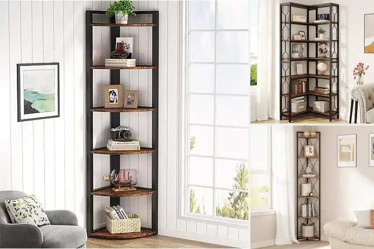 Detailed view of Best Rustic Corner Shelf Units: 10 Stylish Space-Savers