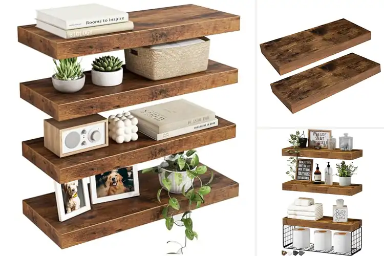 Detailed view of Best Rustic Shelves: Warmth, Style, and Space for Your Home