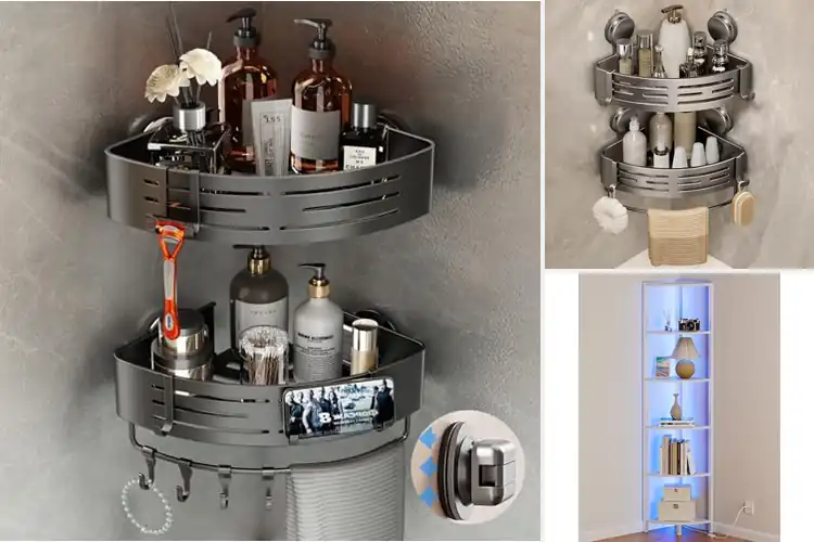 Detailed view of Best Space-Saving Corner Shelves