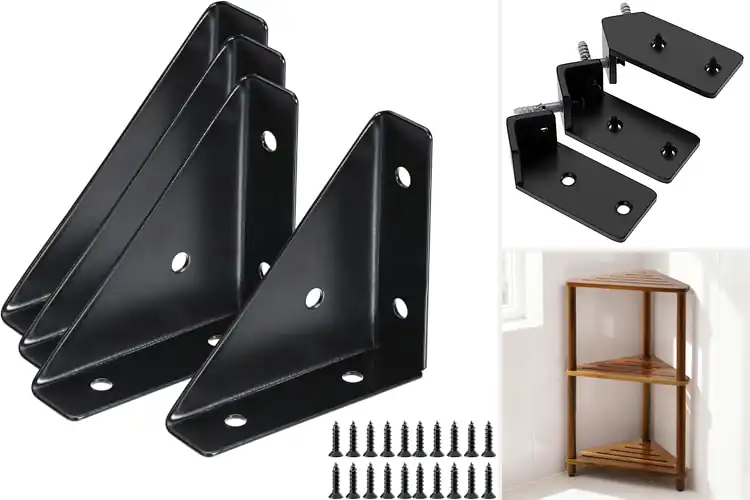 Detailed view of Best Stable Corner Shelf Three-Leg Support
