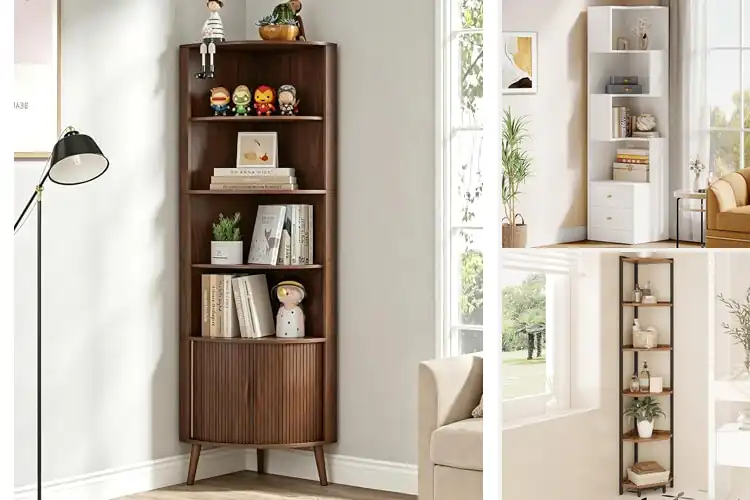 Detailed view of Best Tall Corner Bookcases