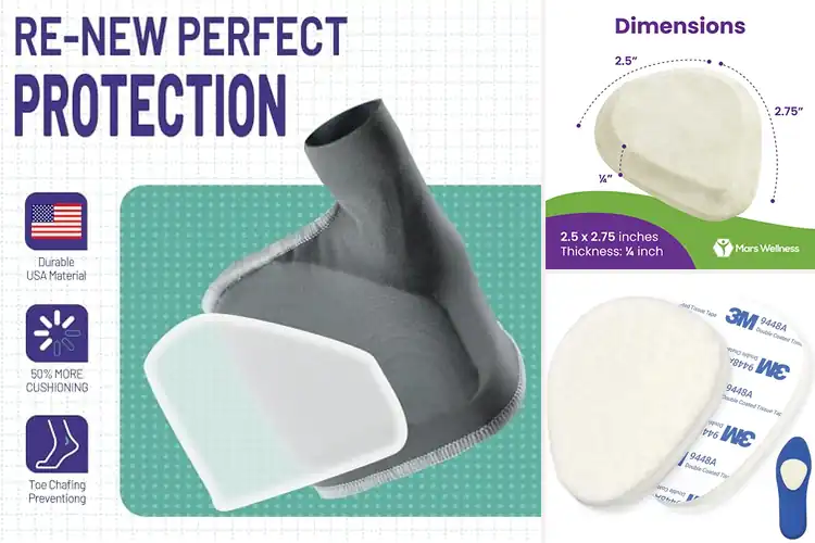 Detailed view of Best Walking Metatarsal Pad